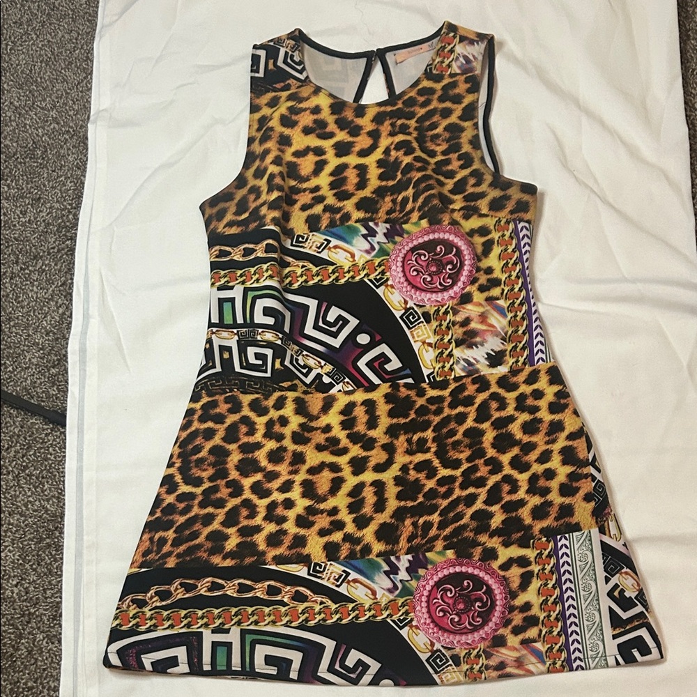 Banana ❤️ Multicolor Patterned Mini Dress